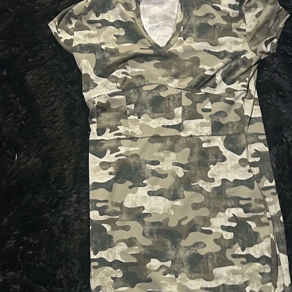 Almost Famous Camouflage Maxi Dress